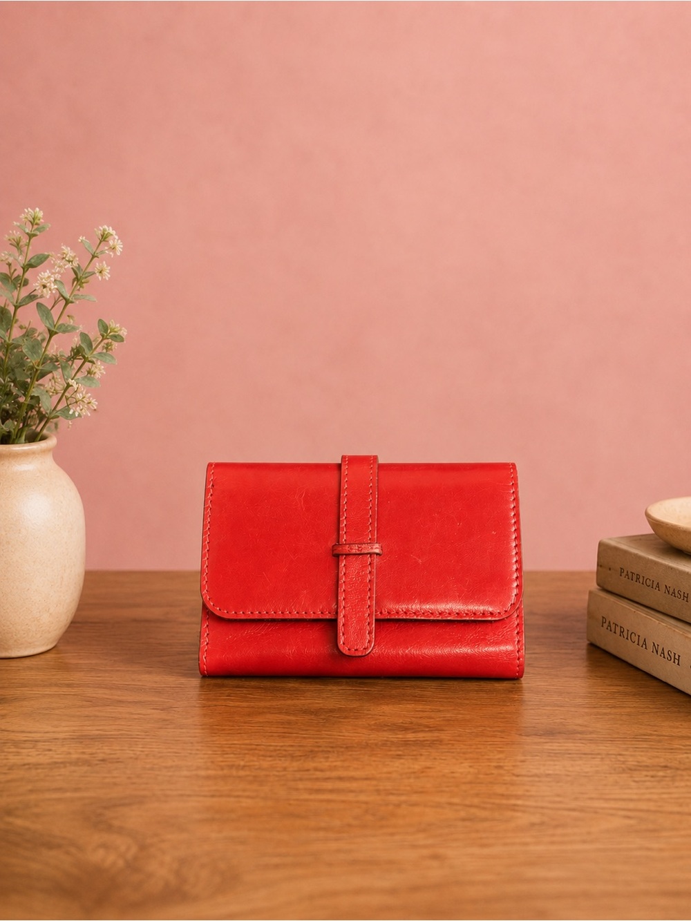 Patricia Nash Wallace Wallet – Red | 100% Leather